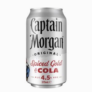 captain morgan original spiced gold & cola 4.5% 375ml can