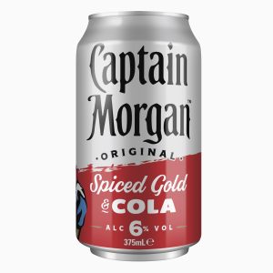 captain morgan original spiced gold & cola 6% 375ml can