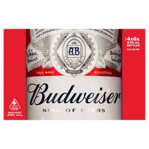 budweiser bottle carton 4x6x330ml v9